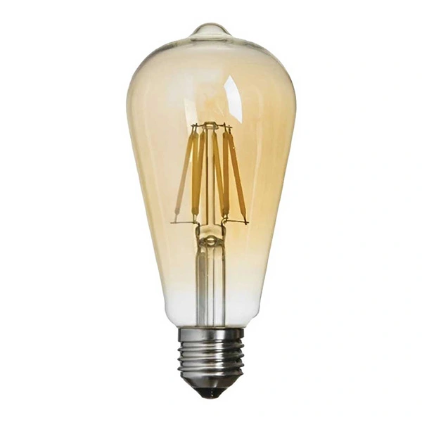 6W E27 Duy ST64 Led Flamanlı Rustik Ampul